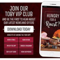 Toby Carvery Telford Now Open! - Become A VIP for Exclusive Offers!