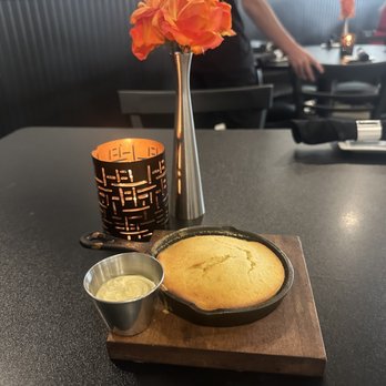 Forge Southern Comfort - Cornbread with orange butter. - Seafood Near Me - North East, Maryland Forge Southern Comfort - Cornbread with orange butter. - Seafood Near Me - North East, Maryland