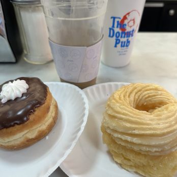 The Donut Pub - A Brooklyn cream donut and a cruller (and a cold brew coffee) - Bakeries Near Me - New York, New York The Donut Pub - A Brooklyn cream donut and a cruller (and a cold brew coffee) - Bakeries Near Me - New York, New York