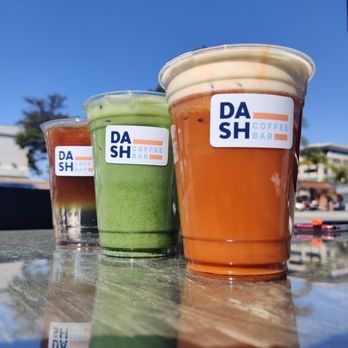 Dash Coffee Bar - Iced Yuzu Espresso Tonic Dirty Thai Tea Latte Iced Matcha Latte (Ceremonial Grade) - Coffee & Tea Near Me - Pasadena, California Dash Coffee Bar - Iced Yuzu Espresso Tonic Dirty Thai Tea Latte Iced Matcha Latte (Ceremonial Grade) - Coffee & Tea Near Me - Pasadena, California