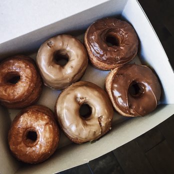 Happy Donuts - original + maple-glazed + chocolate-glazed $2.25 each - Donuts Near Me - Burlingame, California Happy Donuts - original + maple-glazed + chocolate-glazed $2.25 each - Donuts Near Me - Burlingame, California