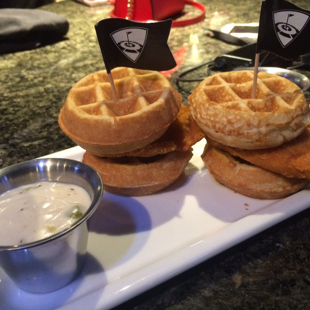 Topgolf - Chicken and waffles - Sports Bars Near Me - Midvale, Utah Topgolf - Chicken and waffles - Sports Bars Near Me - Midvale, Utah