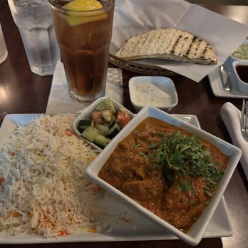 Khyber North Indian Grill - Fantastic Butter Chicken, medium spicy with double-rice !!! - Indian Near Me - Houston, Texas