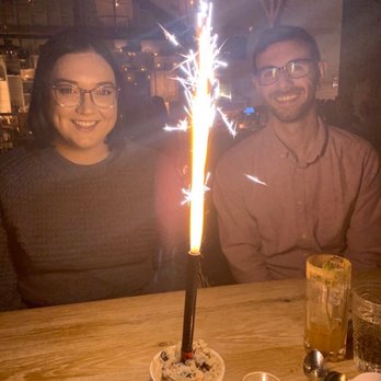 The Fed - Happy one year wedding anniversary with a complimentary cookie dough dessert and a huge flare!!  Fun!! - New American Near Me - Clarkston, Michigan