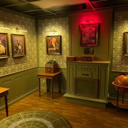 Boggled Escape Rooms - Ghost of Blackstone Manor's main room where you must work to release her from the curse placed upon her.