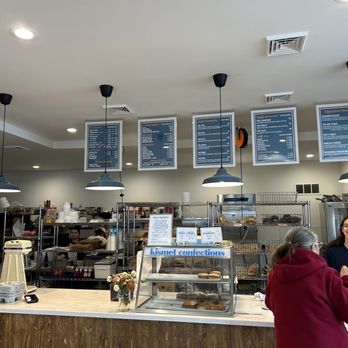 Kismet Bagels Luncheonette - Penn Valley - Interior, and the counter - Bagels Near Me - Penn Valley, Pennsylvania