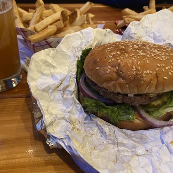 Red Mill Burgers - Red Mill Deluxe Burger with side of Fries - Burgers Near Me - Seattle, Washington Red Mill Burgers - Red Mill Deluxe Burger with side of Fries - Burgers Near Me - Seattle, Washington