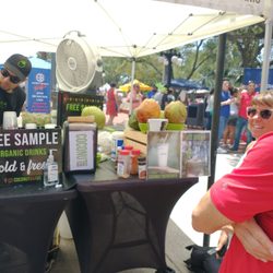 Centennial Park Trolley Station - The Coconut Bar tent
