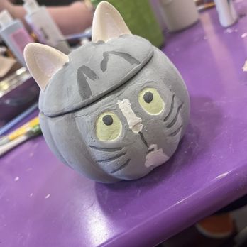 As You Wish Pottery - Cat pumpkin - Paint-Your-Own Pottery Near Me - Phoenix, Arizona