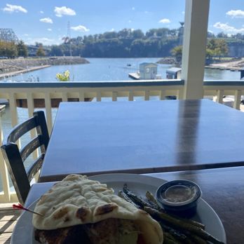Stanfield's River Bottom Grill - Blackened Tilapia Flatbread and Grilled Asparagus - Seafood Near Me - Florence, Alabama