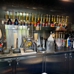 Western Woodland Espresso & Lemonade - Inside the cute coffee truck