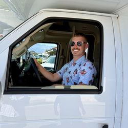 Mike Thompson's RV Super Store - Colton in the new motor home.