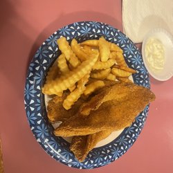 Welika Fish House - Flounder medium plate also had the hush puppies with sweet butter!