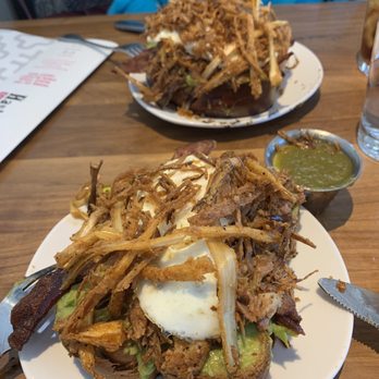 Hash Kitchen - Avocado hash toast amazing! This is one order that we split - Breakfast & Brunch Near Me - Scottsdale, Arizona