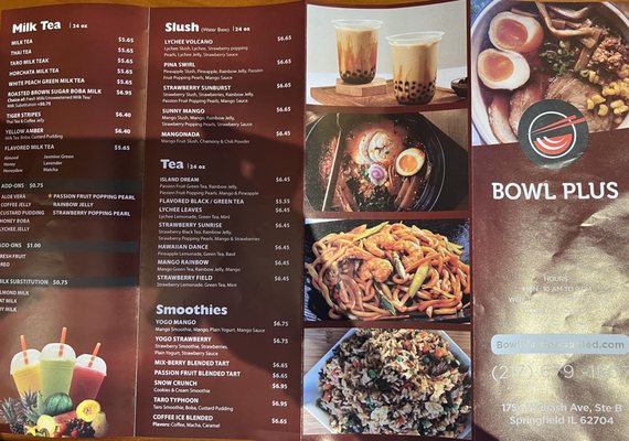 Menu photo 2 Bowl Plus Springfield, IL