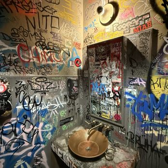 The Taco Stand - Bathroom , so cool - Mexican Near Me - Miami, Florida