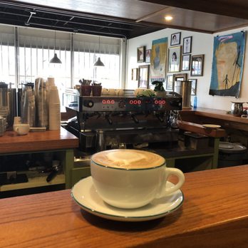 Barrett's Coffee - Coffee bar and my soy latte - Coffee Roasteries Near Me - Austin, Texas