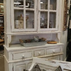 The Savvy Shopper - Painted farmhouse cabinet
