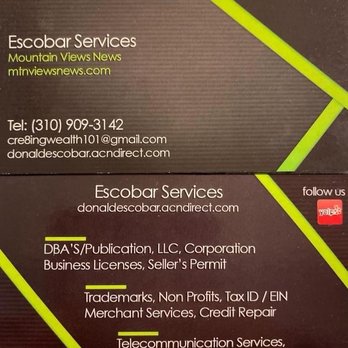 ESCOBAR SERVICES - Business Consulting Near Me - Los Angeles, California