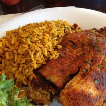 The Wharf - Blackened tilapia, with crab cake and rice! Yum!!!! - Seafood Near Me - St Pete Beach, Florida The Wharf - Blackened tilapia, with crab cake and rice! Yum!!!! - Seafood Near Me - St Pete Beach, Florida