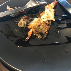 Seven Lanterns - A mostly eaten barbequed prawn in a teriyaki sauce. You could eat the shell if you wanted to... very crispy. Delightful
