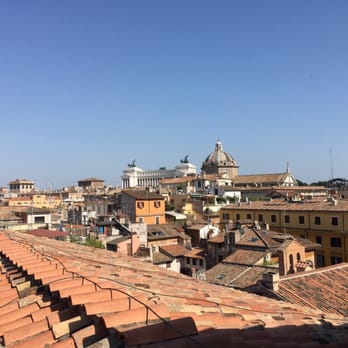 Grand Hotel de la Minerve - View of Capitoline Hill from rooftop - Hotels Near Me - Rome, RM