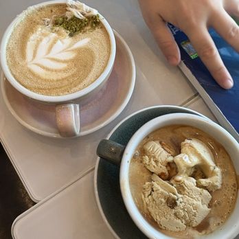 La Souq - left: pista affogato right: speciality smth w an H - Coffee & Tea Near Me - Richardson, Texas La Souq - left: pista affogato right: speciality smth w an H - Coffee & Tea Near Me - Richardson, Texas
