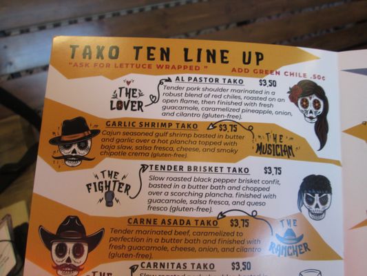Menu photo 6 Tako Ten Albuquerque, NM