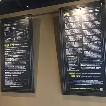 Snappy Salads - Menu shot - Salad Near Me - Dallas, Texas Snappy Salads - Menu shot - Salad Near Me - Dallas, Texas