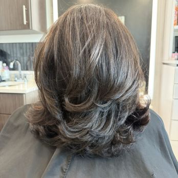 Veota Salon - My hair after my cut and style - Hair Stylists Near Me - Port Charlotte, Florida