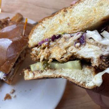 Upland Brewing - Carmel - Nashville Hot Chicken Sandwich - Breweries Near Me - Carmel, Indiana