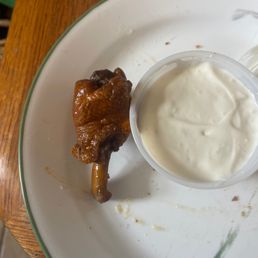 plate of chicken wings and dip plate of chicken wings and dip