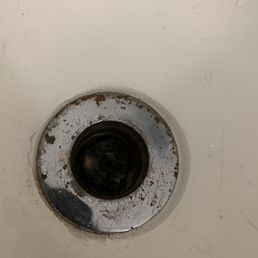 Hair in bathtub