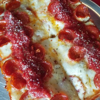 Via 313 Pizza - Detroit-style: Pepperoni - Pizza Near Me - Austin, Texas Via 313 Pizza - Detroit-style: Pepperoni - Pizza Near Me - Austin, Texas
