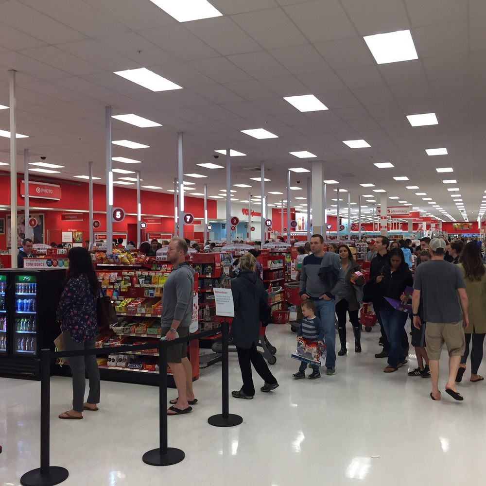 Target - This is what happens when you don't hire enough cashiers and the self service lines don't work - Department Stores Near Me - Fairfax, Virginia