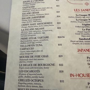 La Grande Boucherie - Menu - French Near Me - New York, New York