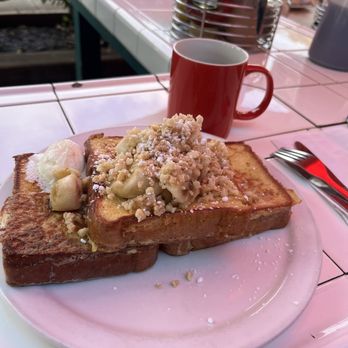 Kihei Caffe - Banana Mac nut French toast - Desserts Near Me - Kihei, Hawaii