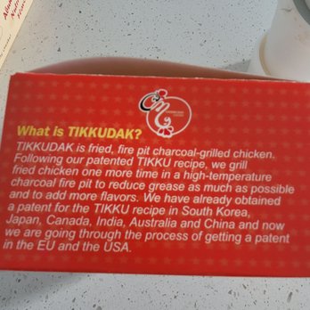 CM Chicken - Their specialty - TIKKUDAK - They don't copy, they create says so on the box - Chicken Shop Near Me - La Habra, California CM Chicken - Their specialty - TIKKUDAK - They don't copy, they create says so on the box - Chicken Shop Near Me - La Habra, California