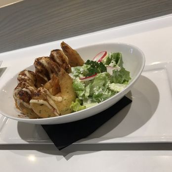 Miku - fried prawn with caesar salad side - Japanese Near Me - Vancouver, British Columbia Miku - fried prawn with caesar salad side - Japanese Near Me - Vancouver, British Columbia