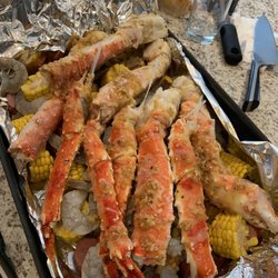 Quality Food Home Delivery - King crab with garlic butter
