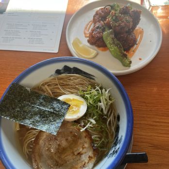 Afuri - yuzu shio (gfo) and spicy karaage - Ramen Near Me - Los Angeles, California