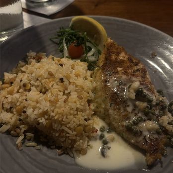 Duke's Waikiki - $43 dish Sauteed Mac Nut and Herb Crusted Fish - Hawaiian Near Me - Honolulu, Hawaii Duke's Waikiki - $43 dish Sauteed Mac Nut and Herb Crusted Fish - Hawaiian Near Me - Honolulu, Hawaii