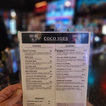 Coco Joe's - Menu - Sports Bars Near Me - Algona, Washington