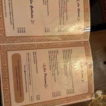 Essaouira - Menu - Moroccan Near Me - Paris, 75 Essaouira - Menu - Moroccan Near Me - Paris, 75