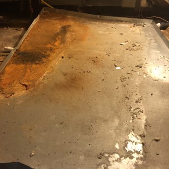Abel’s HVAC - Before- Rusted Drain Pan Replacement - Heating & Air Conditioning/HVAC Near Me
