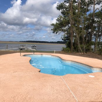 Nate's Pools & Service - Fiberglass pool next to the marsh - Pool & Hot Tub Service Near Me Nate's Pools & Service - Fiberglass pool next to the marsh - Pool & Hot Tub Service Near Me