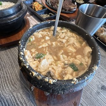 Cho Dang Tofu - Soybean paste soup. 1/5 - Korean Near Me - Bellevue, Washington