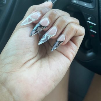 Blue Bliss Nails Spa - The design isn't eve neat! ‍ - Nail Salons Near Me - Chandler, Arizona