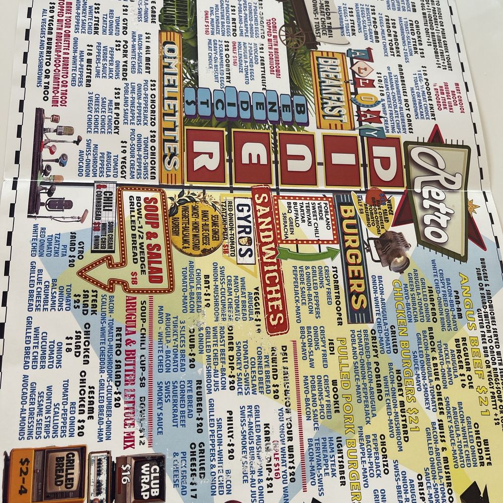 Very crammed and complicated menu. Very crammed and complicated menu.