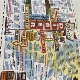 Very crammed and complicated menu.